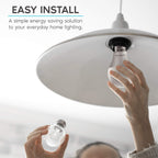 LUXRITE A19 LED Bulb 60W Equivalent, 5000K Bright White, 800 Lumens, Dimmable Standard LED Light Bulbs 9W, Enclosed Fixture Rated, Energy Star, E26 Medium Base - Indoor and Outdoor (16 Pack)