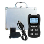 XLA Alert Portable Gas Detector, Gas Clip 4 Gas Monitor Meter Tester Analyzer, Rechargeable LCD Display Sound Light Shock Air Quality Tester, 2 Year Detector…