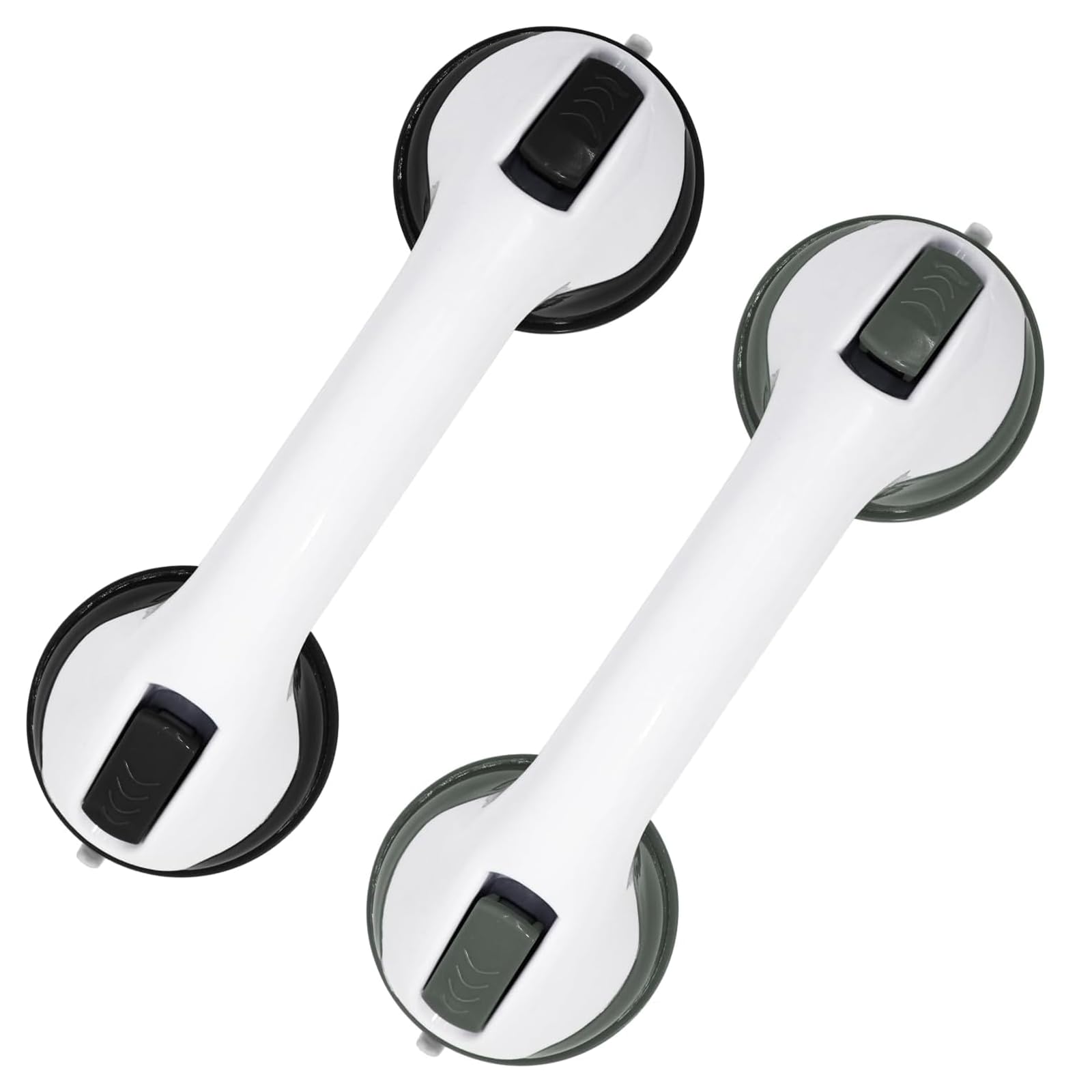 2026 New Grab Bars for Bathtubs and Showers, 2 Pack Heavy Duty Shower Handle 12 Inch Suction Cup Removable Handrails Bath Grip for Elderly, No Drilling
