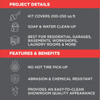 Rust-Oleum 251965 EPOXYSHIELD Garage Floor Coating Kit, 1 Car, Gloss Gray