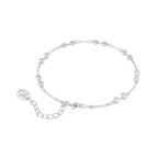 Swarovski Remix Collection strand, Round cut, clear, Rhodium finish