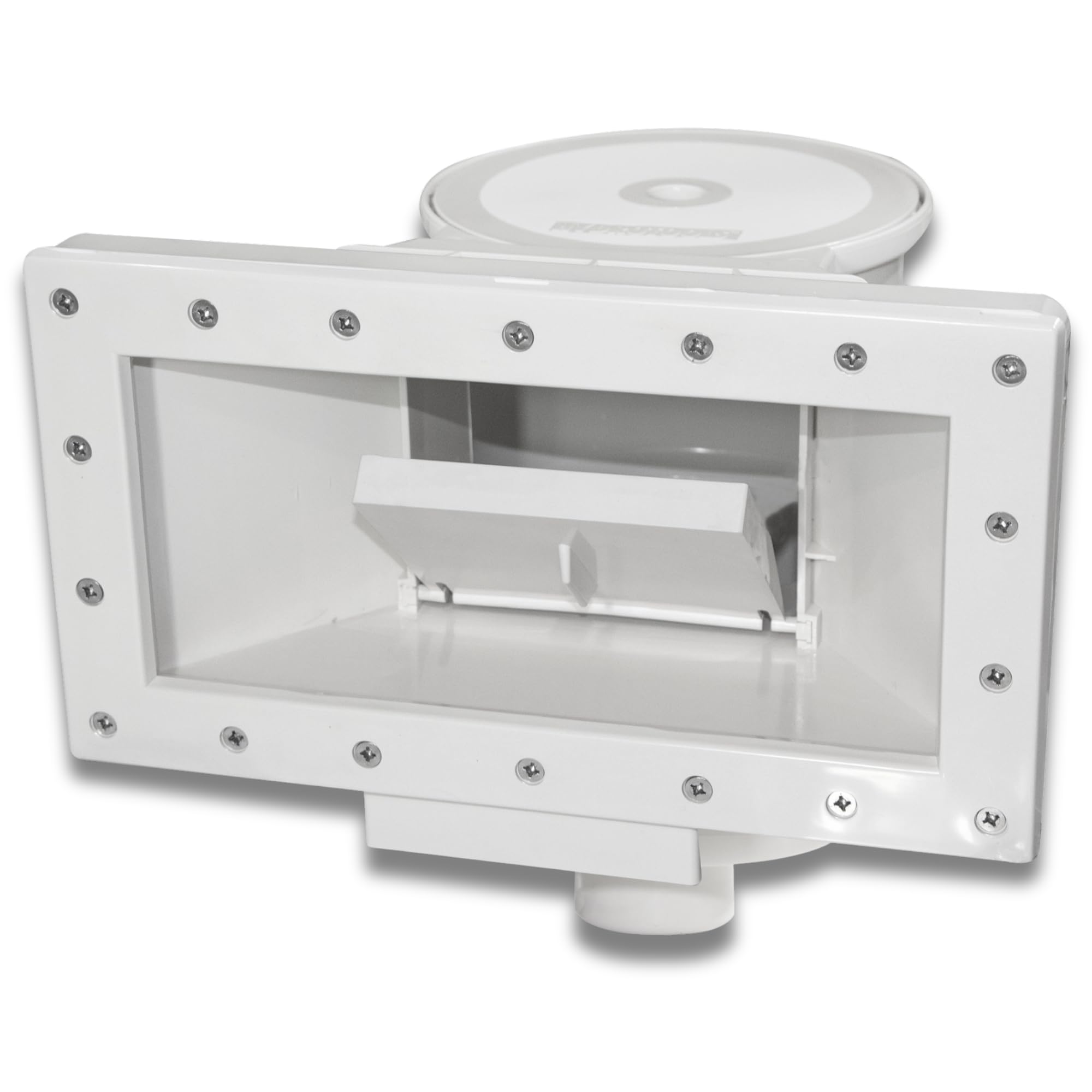 SWIMLINE HYDROTOOLS Standard Wide Mouth Above Ground Pool Skimmer Kit | ALREADY ASSEMBLED | ABS Construction | Pool Skimmer | Wide Mouth | Snap-In & Removable Weir | Above Ground Pool Skimmer