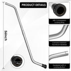 YZXQWRON Backpack Vacuum Floor Tool Set Compatible with ProTeam Vacuum & Hoover C2401, S Wand + 14" Horsehair Brush + 14" Carpet Brush, 1.5" Connection, Replacement Parts for ProTeam Backpack Vacuum
