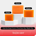 Kojie San Skin Brightening Soap – The Original Kojic Acid, Dark Spot Remover Bar Soap with Coconut & Tea Tree Oil – 100g x 3 Bars with Net