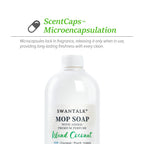 SWANTALK Mop Soap with Long Lasting Premium Perfume, 4X Concentrated Floor Cleaner, Multi Surface Solution for Hardwood, Tile, LVP, Laminate, Pet Friendly, 32 fl oz (Island Coconut)