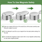 rhinocats Small Strong Magnets, 269Pcs Mini Round Refrigerator Magnets for 3D Printings, Office, Hobbies, Crafts and Science
