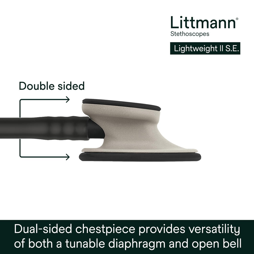 3M Littmann Lightweight II S.E. Stethoscope, 2450, 28" Black Tube