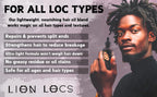 Lion Hair Growth Oil and Scalp Relaxer | Light Styling for Dreadlocks, Braidlocks, Braids, Faux Locs, Crochet Locs, Boho Locs, or Sisterlocks (4oz)