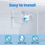 Haprait HP005 Replacement for Frigidaire ULTRAWF, Pure Source Ultra, Kenmore 9999, 469999, 46-9999, A0094E28261 Water and Ice, Height 11 inches, 3 Count