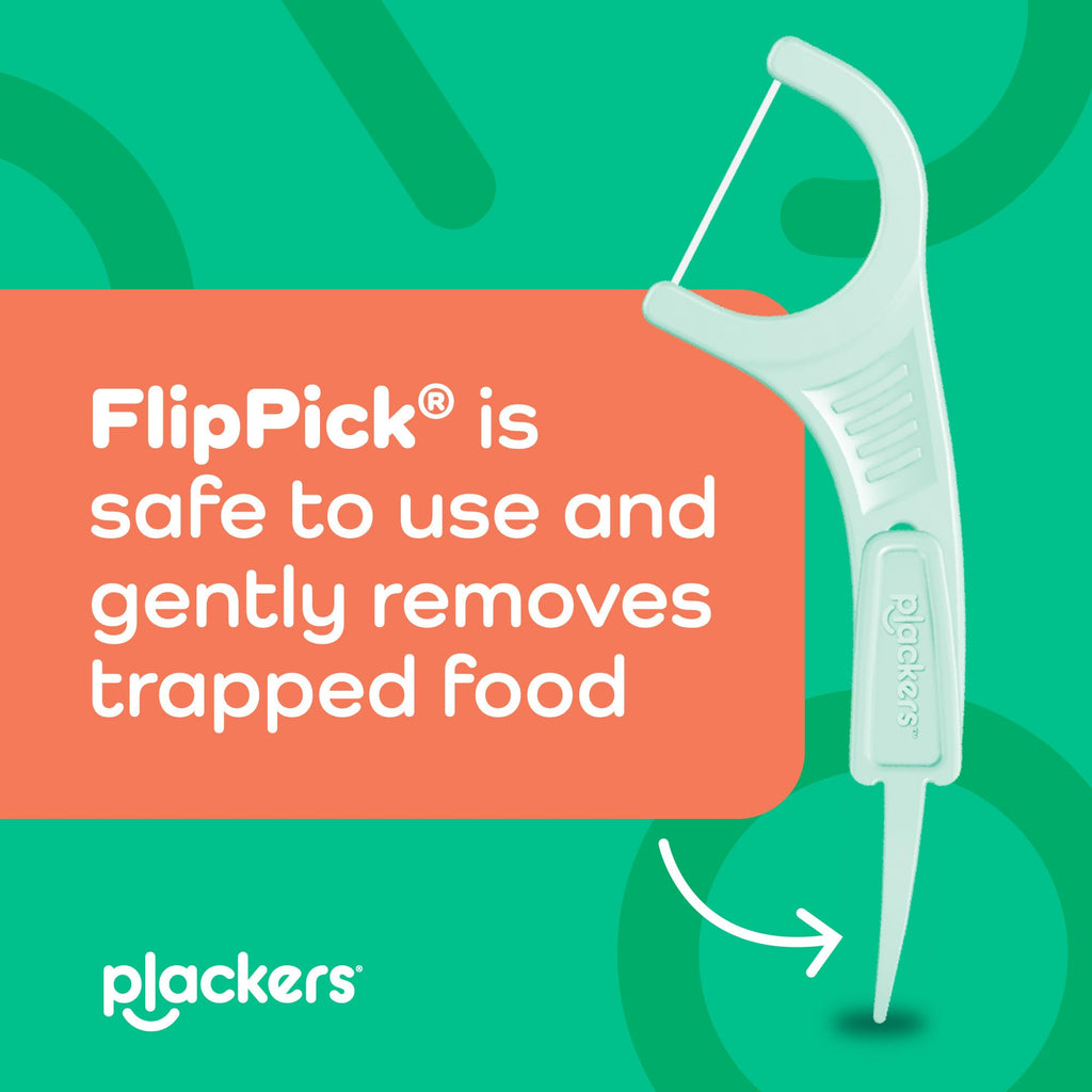Plackers® Micro Line® Floss Picks - Intense Mint, Floss Fiber Made Without PTFE, 300 Count