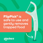 Plackers® Micro Line® Floss Picks - Intense Mint, Floss Fiber Made Without PTFE, 300 Count
