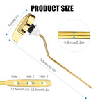 Compatible with TOTO Toilet Handle Replacement Parts Kit, Universal THU068#CP Trip Lvr for St743S Side Mount Toilet Flush Tank Lever Handle for TOTO Kohler Toilet Tank, 1-Pack Shiny Gold