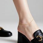 AOZELAN 14K Gold Anklets for Women Gold Ankle Bracelets for Women