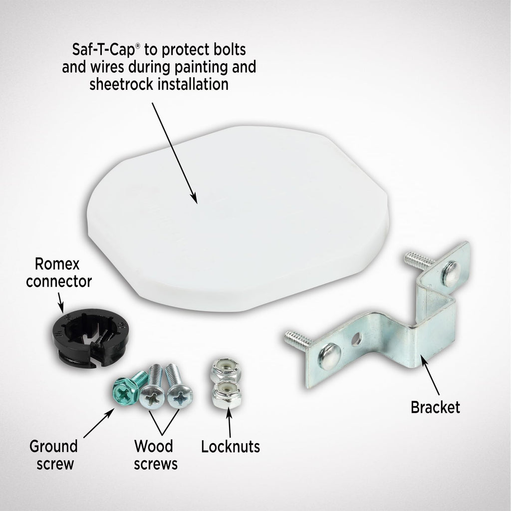 Westinghouse 0110000 Saf-T-Brace for Ceiling Fans, 3 Teeth, Twist and Lock,Silver(Pack of 1)