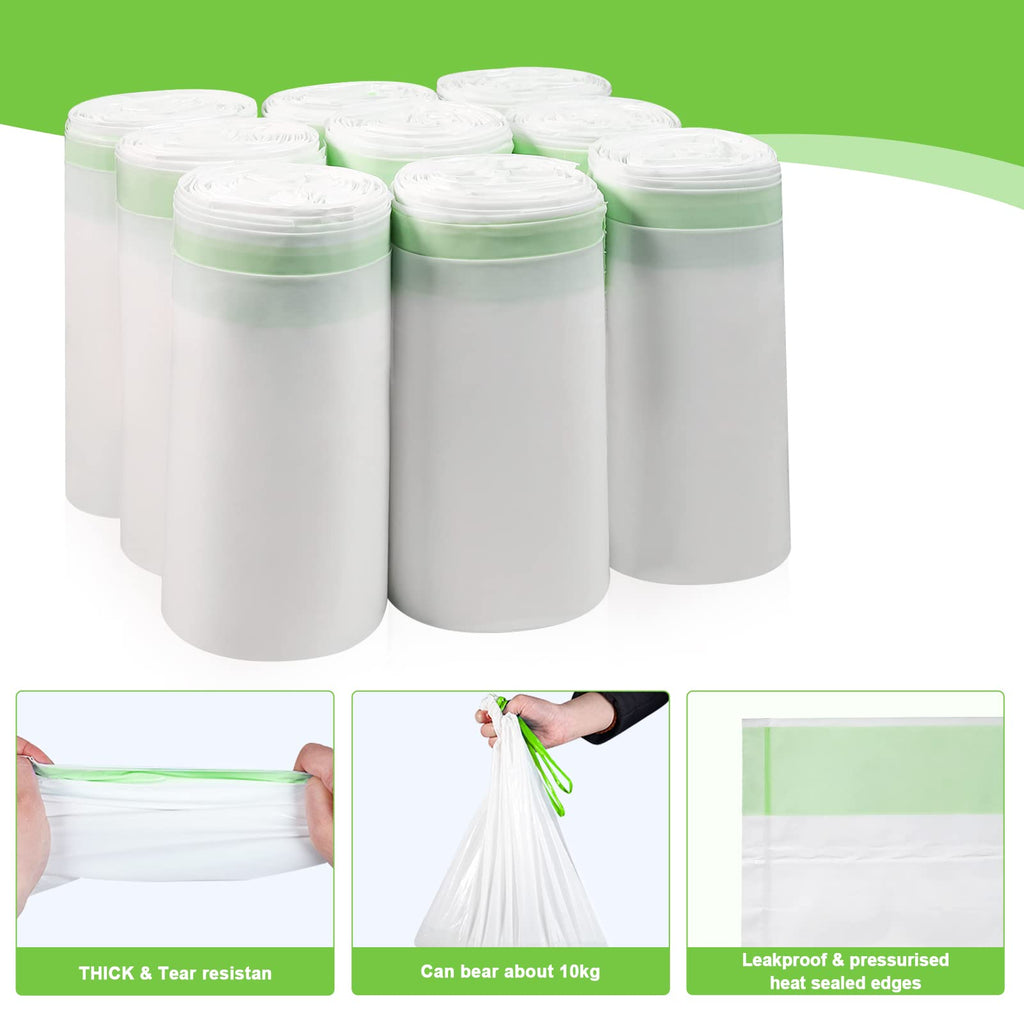 150 Pcs Bedside Commode Liners for Potty Chair Liners Disposable Adult, Commode Bags, Portable Toilet Liners Fits All Standard Adult Commode Chairs Toilet Bucket Potty Bedpan in Medical Care