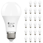 evelor 24-Packs A19 LED Light Bulbs,100 Watt Equivalent Daylight 5000K Bright Bulbs Efficient 13W,1500 Lumens E26 Base, Non-Dimmable, 15000-Hour Lifespan for Bedroom, Living Room, Office