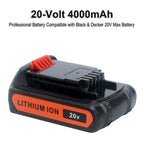 Biswaye LBXR20 20V Lithium Battery Compatible with Black & Decker 20V MAX Lithium Battery LBXR2520 LBXR2020 LBX20 LB2X4020 LB2X3020 and LCC221 LST522 LST201 LST220 LST300 20-Volt Max Tools
