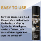 OMWAH 5 in 1 Clipper Icer Blade Cleaner and Lubricant Clipper Spray (3 pack) (15 oz. Can)…