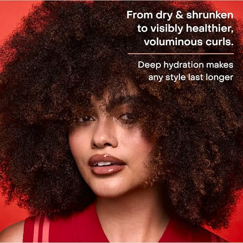 SheaMoisture Curl Stretch Multi-tasking Volume Cream Kalahari Melon Oil and a Tropical Vacation Scent With Hydrating Hyaluronic Serum, Defines Type 4 Curls For Days 11 Fl Oz
