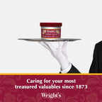 Wright's Copper Cream Cleaner - 8 Ounce 2 Pack with Polishing Cloth - Gently Cleans and Removes Tarnish without Scratching