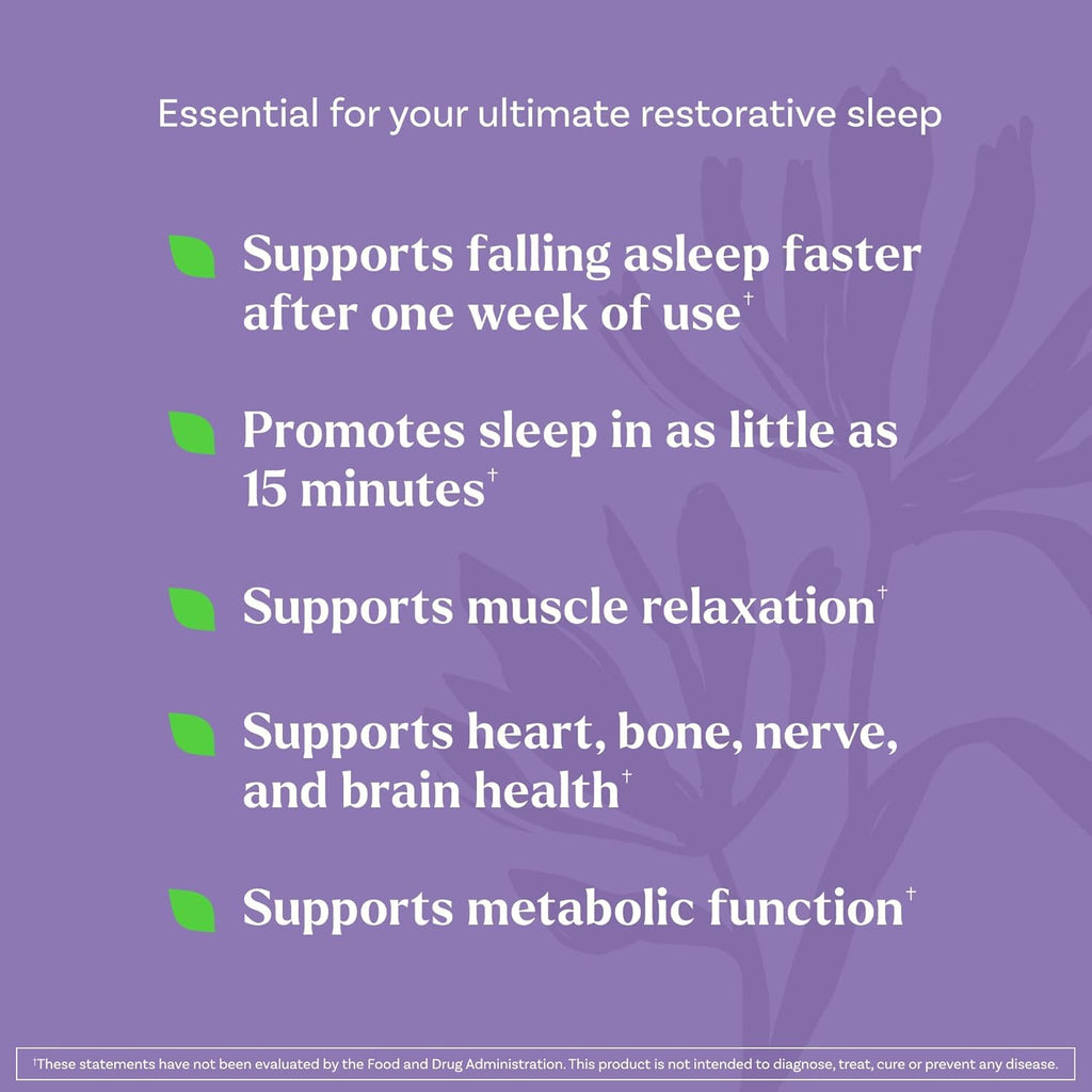 Natrol Sleep & Restore Capsules - Calm Magnesium Glycinate, Magnesium Sleep Aid with GABA, Melatonin 5mg, Botanical Blend, 30 Day Supply, 60 Count (Pack of 2)