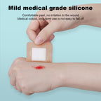 40 Pcs Silicone Foam Dressing 2x2 Gentle Border, Waterproof Silicone Bandages for Wounds Care, Bed Sore Patches, Super Absorbent Wound Dressing, Self Adhesive Pressure Sore Pads (40)