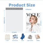 Metronic Poly Mailers 12x15.5 100 Pcs Medium Size Shipping Bags for Clothes