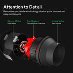 VIVOSUN 6" Inline Fan, Carbon Filter& 16ft Duct, Circulate air, Reduce Odor