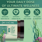 FW ZONE Sea Moss Gummies 16-in-1 with Black Seed Oil, Ashwagandha, 30 Servings, Irish Seamoss Gummies Boosts Immune Support, Wellness and Digestion