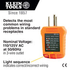 Klein Tools 69149P Electrical Test Kit with Digital Multimeter, Non-Contact Voltage Tester and Electrical Outlet Tester, Leads and Batteries