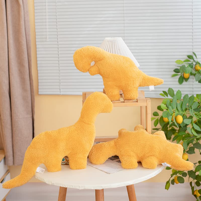 3 Packs Dino Nugget Pillow Plush, 18 inches Dinosaur Chicken Nugget Pillow Stuffed Animal Plush Toy, Dino Nugget Dinosaur Party Decoration Birthday Christmas Valentines Day Gift for Kids Boys Girls