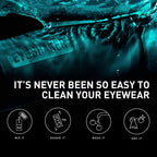 Eyeshaker Set - Patented Glasses Cleaning Device - Bifocals Cleaner with Microfiber Cleaning Cloth - Innovative Eyeglasses Washing Tool for Lenses and Frames - Like at The Optician