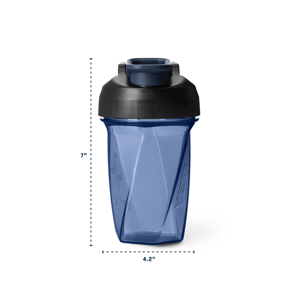 YETI Yonder Helimix Vortex Blender Shaker Bottle Holds up to 20oz | No Blending Ball or Whisk | USA Made | Portable Pre Workout Whey Protein Drink Shaker Cup | Dishwasher Safe, Charcoal
