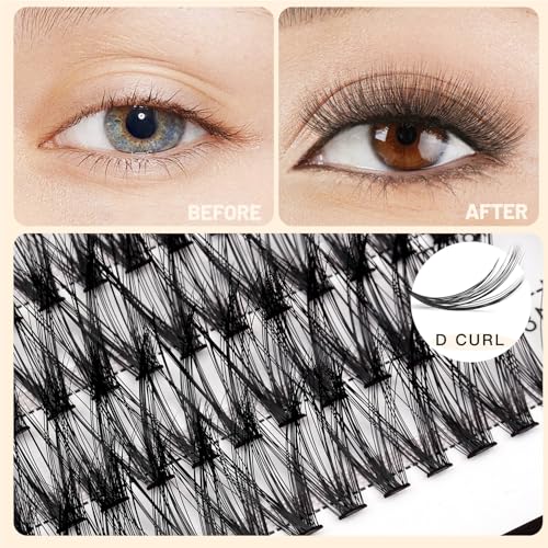 10+12mm Mixed 12+14mm Mixed Tray Mink Eyelash Extension Natural 3D Russian Volume Faux Eyelashes Individual 20D Cluster Lashes Makeup (16mm+18mm Mixed)