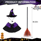 Halloween Goose Outfit Witch Porch Goose Clothes for Outdoor Lawn Decor