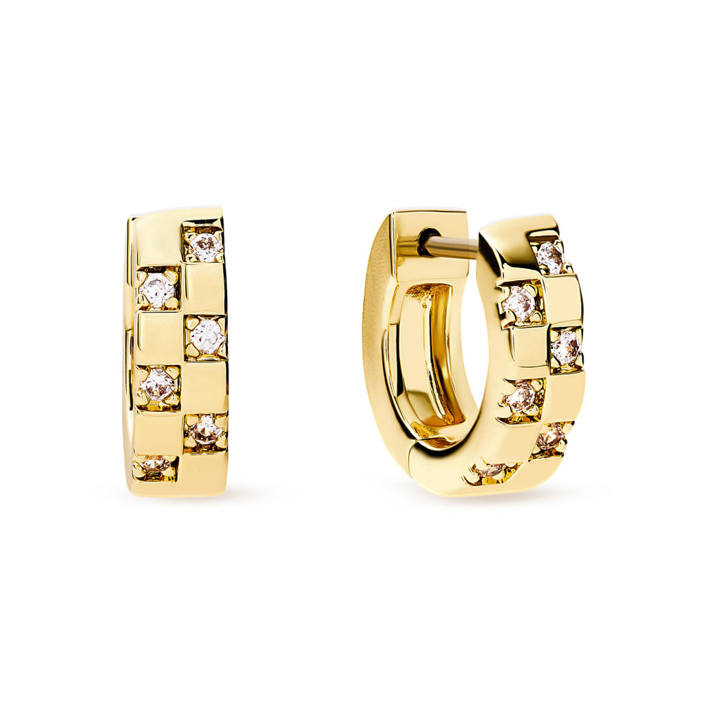 Ana Luisa Eden Gold Huggie Hoop Earrings - Mini 14K Gold Plated Hoops