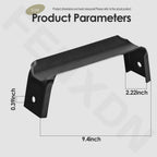 FENXDN 4 Pcs Wheelbarrow Replacement Accessories Axle Bracket, Black Steel