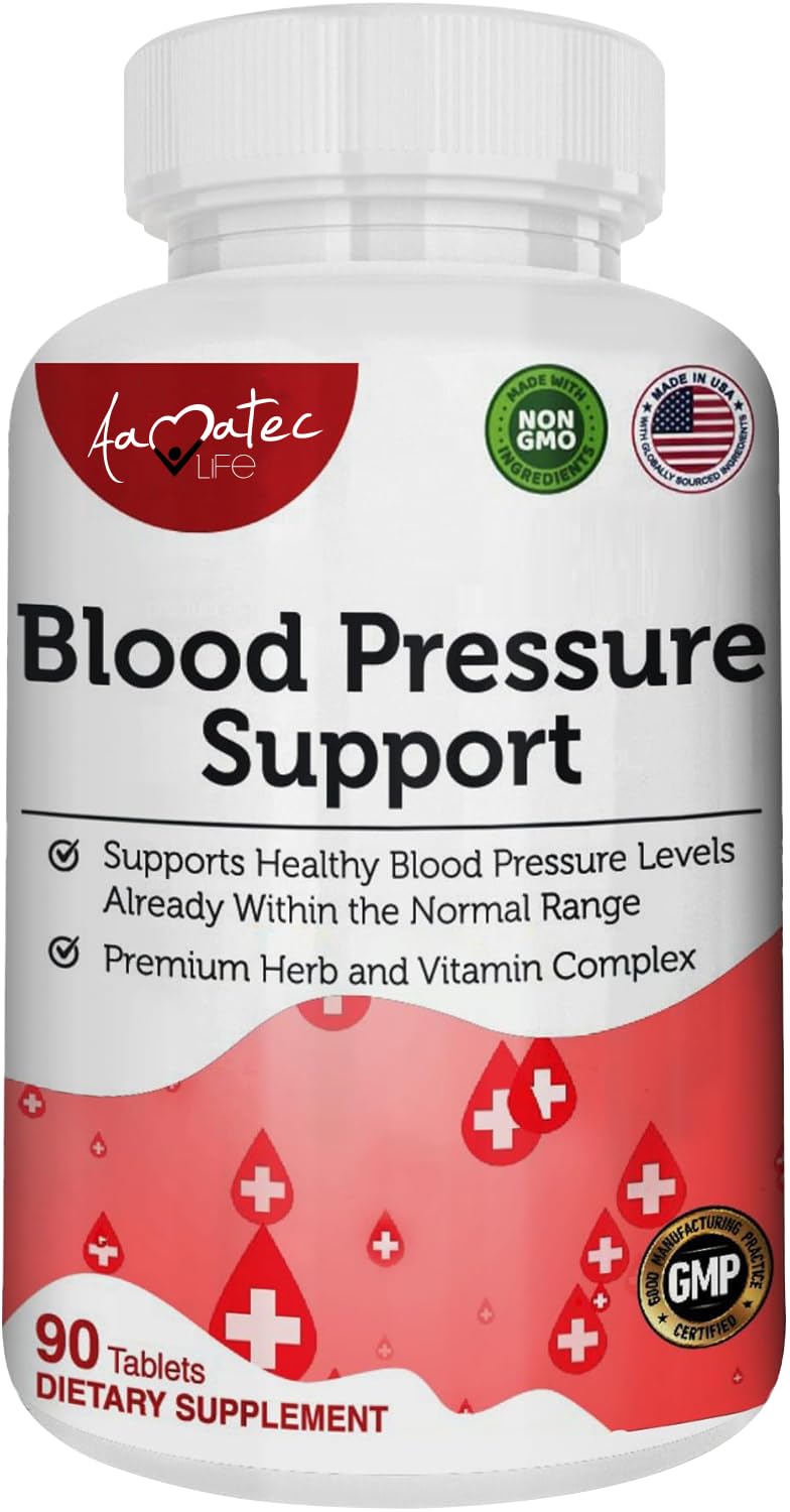 AAMATEC LIFE Blood Pressure Support Supplement 90 Capsules