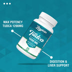 Zingicin TUDCA Supplement 1200mg - 120 Veggie Capsules,Powerful TUDCA Bile Salts Supplements for Liver,Digestion