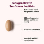 Micro Ingredients Fenugreek with Sunflower Lecithin, 360 Softgels, 6 Month Supply | Fenugreek Seed Extract for Breastfeeding & Lactation Support* | Made with Coconut Oil | Non-GMO