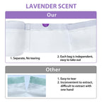 Commode Liners with Absorbent Pads for Bedside Commode, 100 Lavender Scented Commode Liners and Pads, Potty Bags for Portable Toilet, Potty Chair Liners, Commode Toilet ＆ Camping Toilet Bags