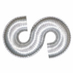 Eastman 8 Foot ArmorFlex Dryer Vent, Flexible Aluminum Duct with Clamps, Semi-Rigid, 69028