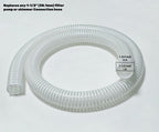 1 1/2 "-12 Ft Pool Filter Pump Connection Hose Premium Kink Free PVC Swimming Replacement Tube for Above Ground Pools, Includes 2 Hose Clamps and Can Be Cut as Needed