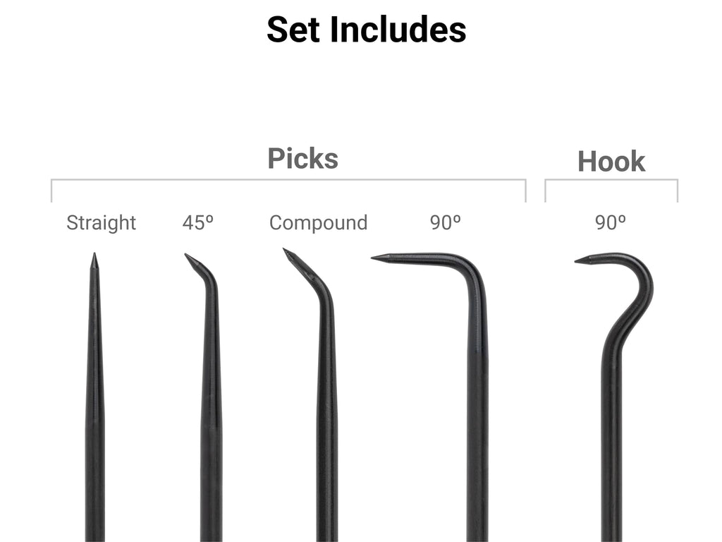 TEKTON Pointed Pick and Hook Set (5-Piece) | PNH90102 | Made in USA