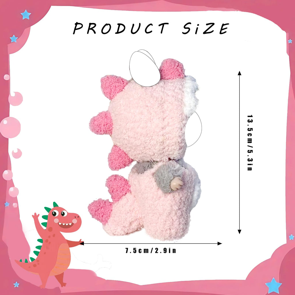 Zimomo Clothes for labubu Dolls - Cute Green Dinosaur Outfit for 6.7 Inch (17cm) (Doll Not Included) - Perfect for Collectors and Dress-Up (Green Dinosaur Set)