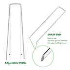 6 Inches Galvanized Garden Staples, Metal Tent StakeHeavy Duty U-Shaped Pins and Landscaping Staples for Sod Anchoring Landscape Fabric Irrigation Tubing (100, Silver)