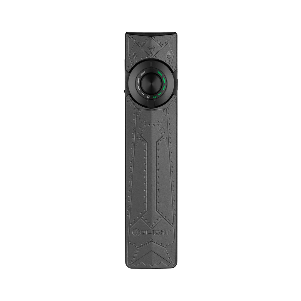 OLIGHT ArkPro EDC Flat Flashlight Rechargeable with Green Beam, UV and White LED, 1500 Lumens USB-C Pocket Camping Flashlight, Spotlight Floodlight for Outdoor Emergency Working (Phantom Squadron CW)