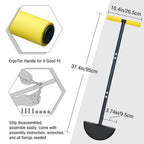Colwelt Half Moon Edger Lawn Tool, Lawn Edgers with Soft Handle, Manual Lawn Edger for Grass, Borders Sidewalks, Driveways, Gardens, 38-Inch