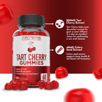 Atlantis Nutrition Tart Cherry Gummies with Celery Seed Extract - Advanced Uric Acid Cleanse for Immediate Gout Relief, Joint Relief & Recovery | Powerful Antioxidant with Joint Support - 60 Gummies