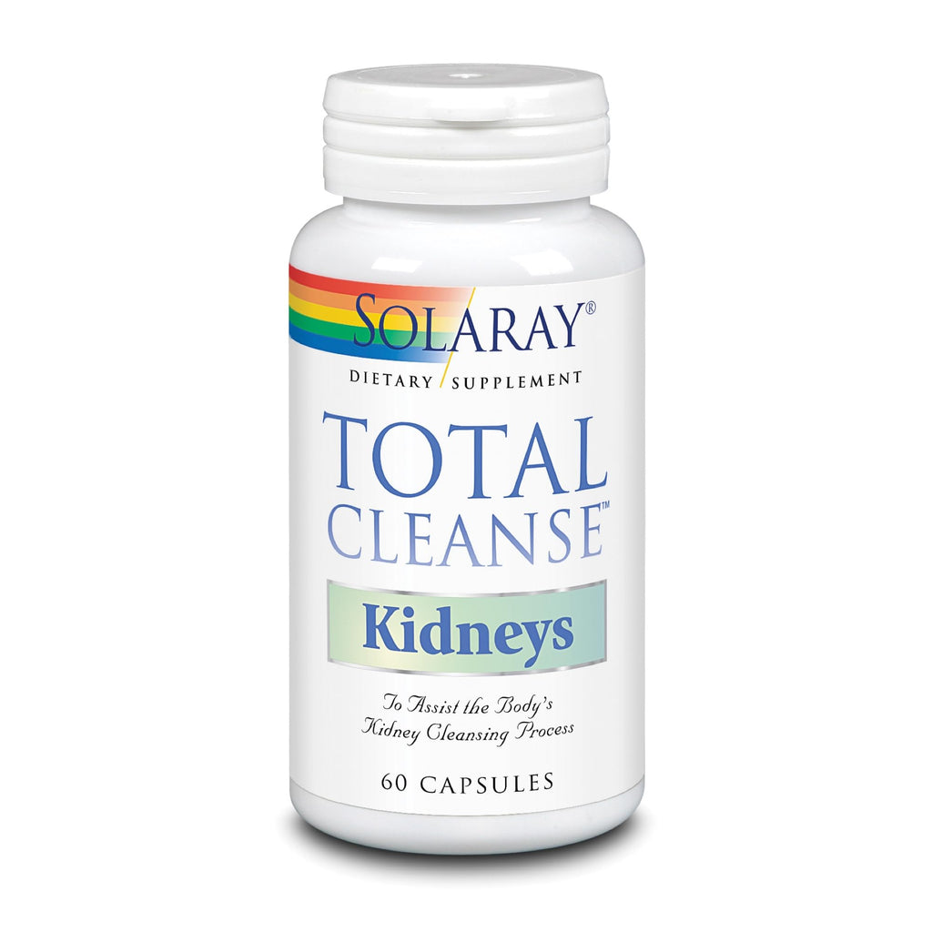 SOLARAY Total Cleanse Kidney Supplement - Complex Blend of Parsley, Dandelion, and Nettle, Kidney Support Supplement for Men & Women - 60 Ct Veg Caps